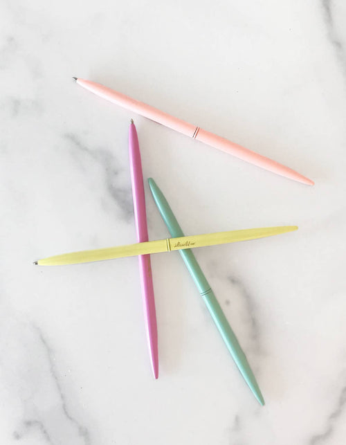 Pastel Brights Slim Pen Set