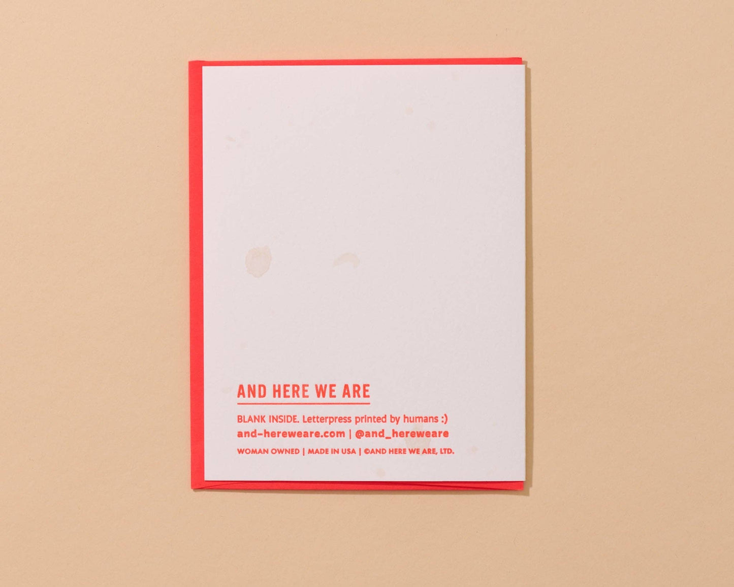 Olive Everything About You Letterpress Food Love Card- Made in USA