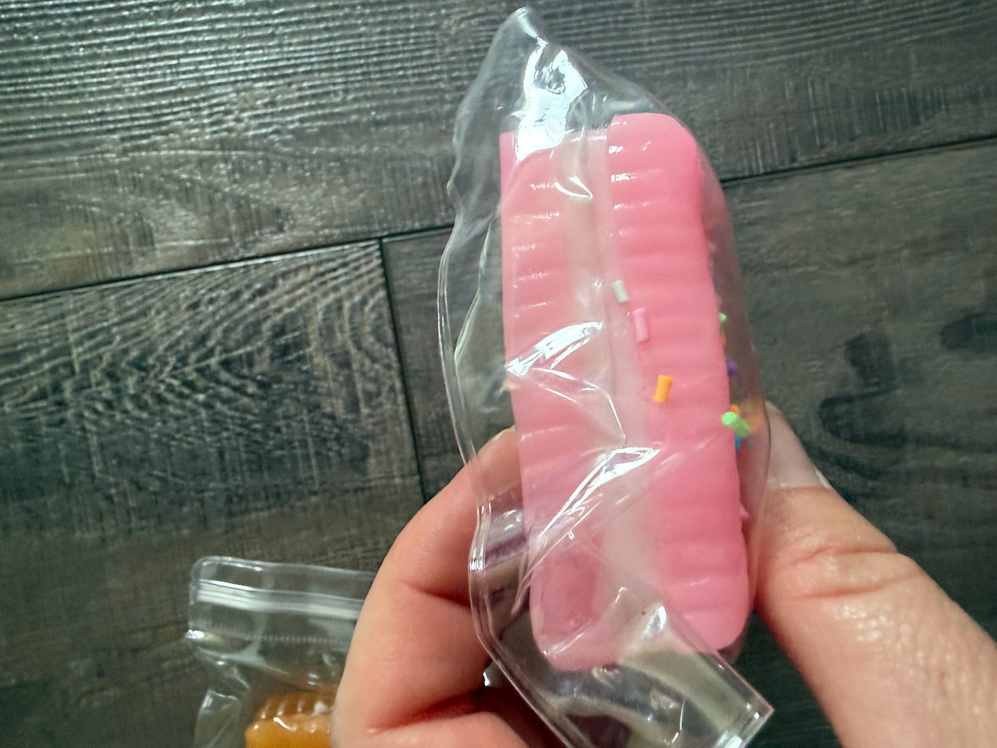 Pink Sandwich Cookie Squish Toy