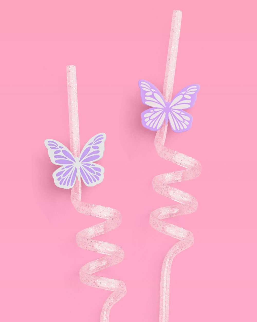 Butterfly Straws - 16 Reusable Straws