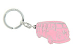 VW Bus Enamel Key Ring - Pink