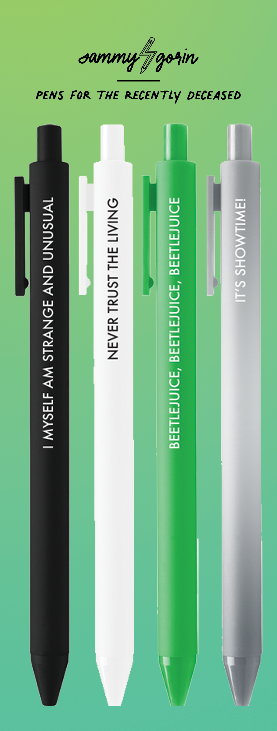 Pens for the Recently Deceased Pen Set