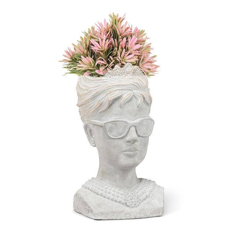 Woman in Sunglasses Planter