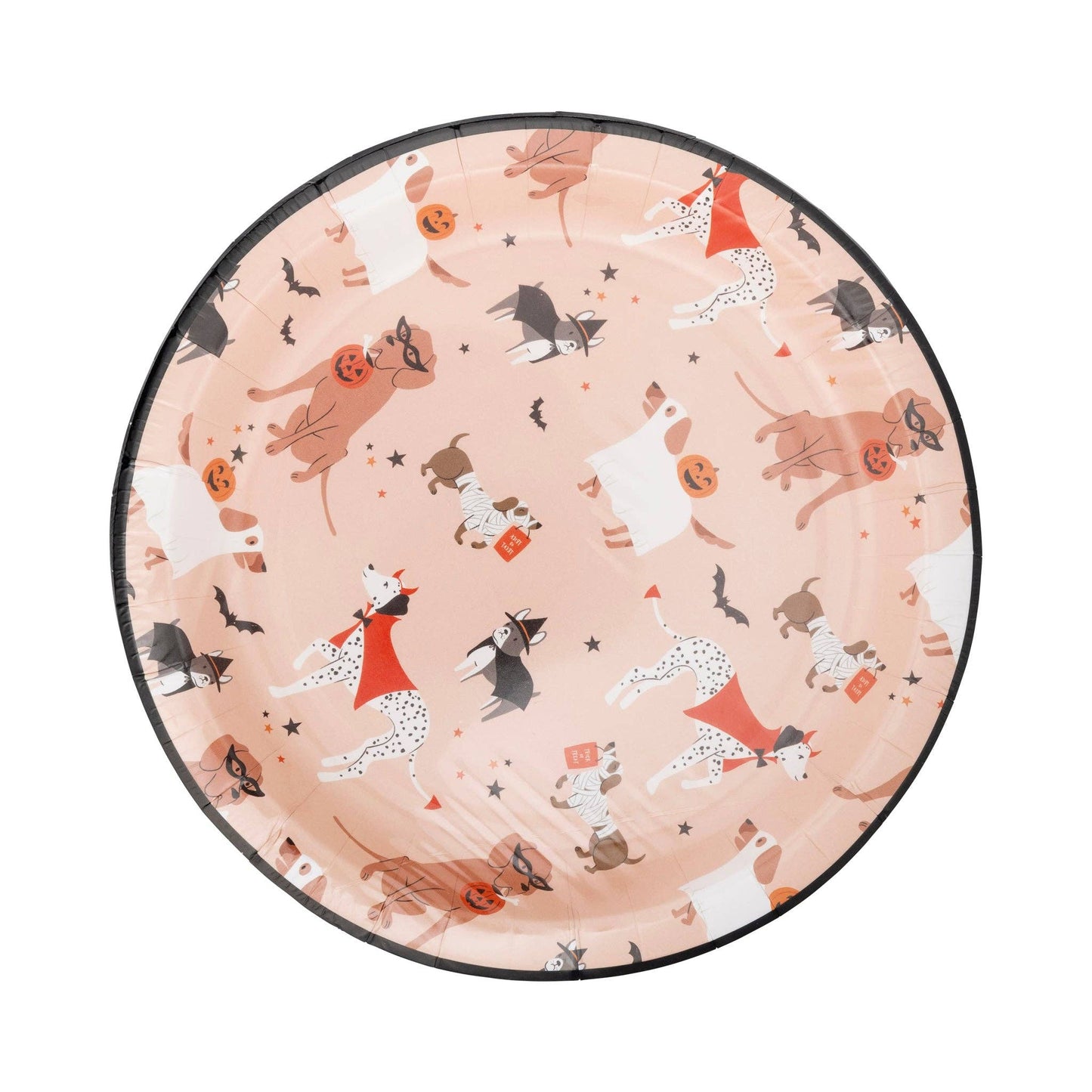 Costume Dogs Round Plates
