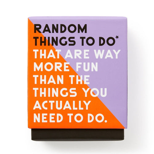 Random Things To Do... Card Box