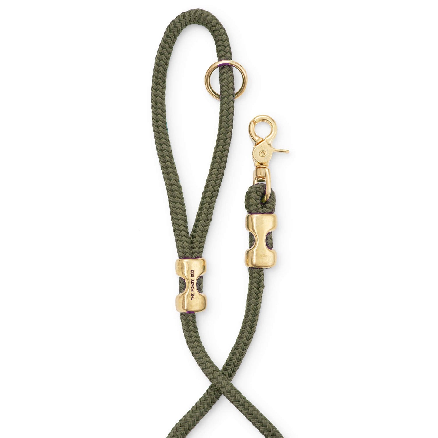 Olive Marine Rope Dog Leash