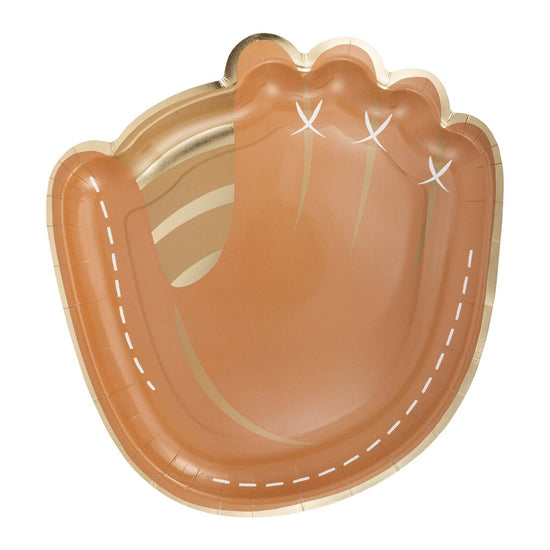 Baseball Mitt Paper Plates
