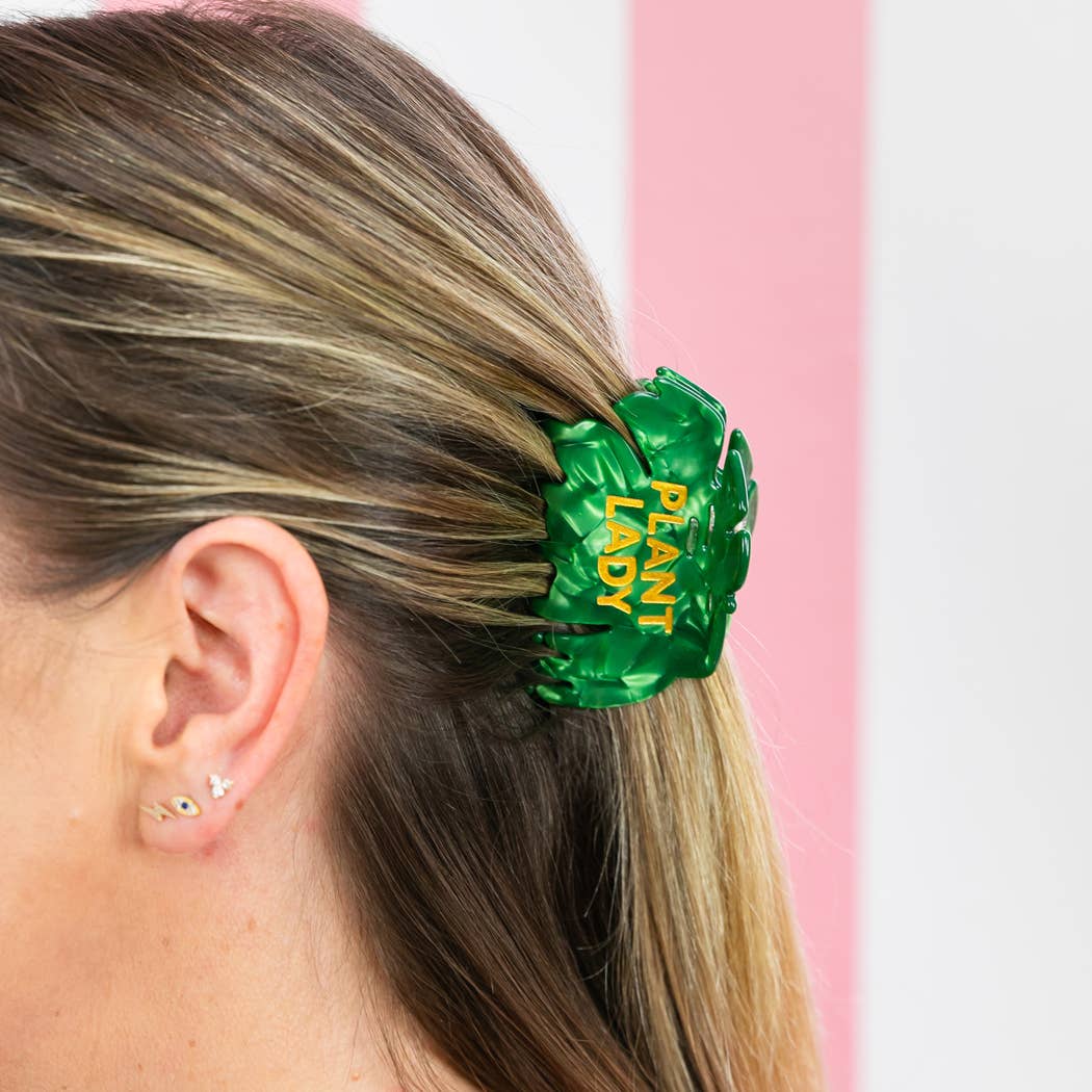 PLANT LADY Monstera Leaf Hair Claw Clip