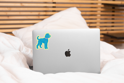 Blue Doodle Sticker