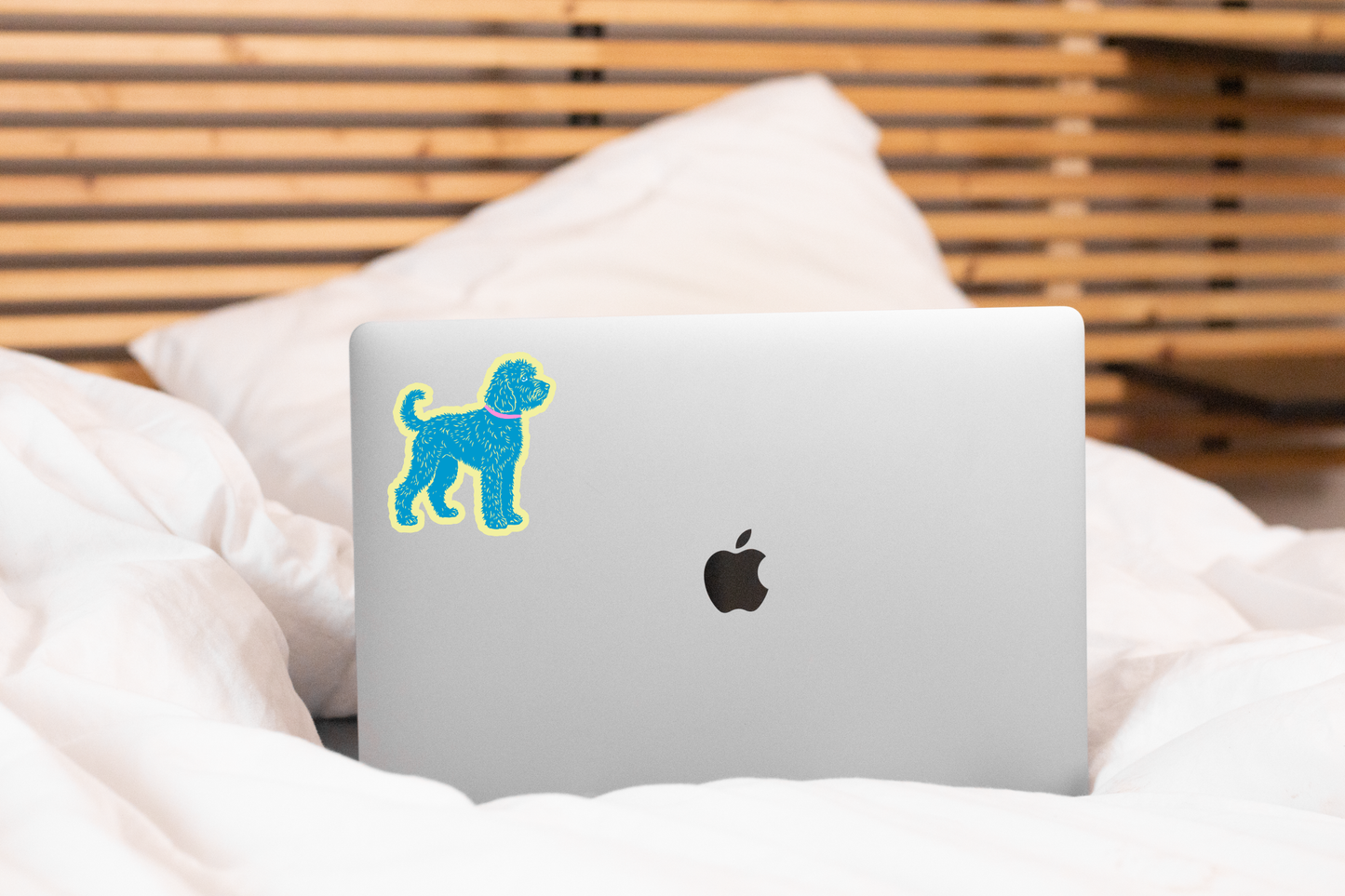 Blue Doodle Sticker