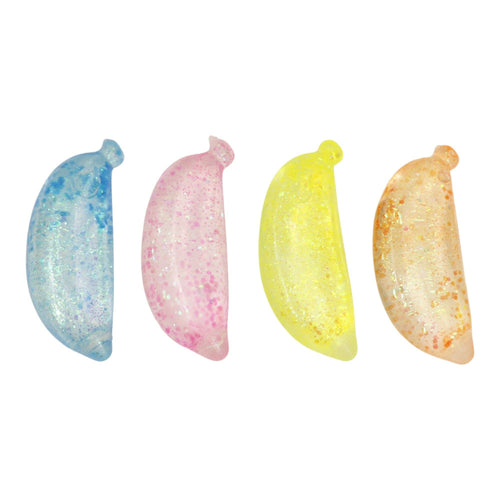 Glitter Banana Squishy Toy