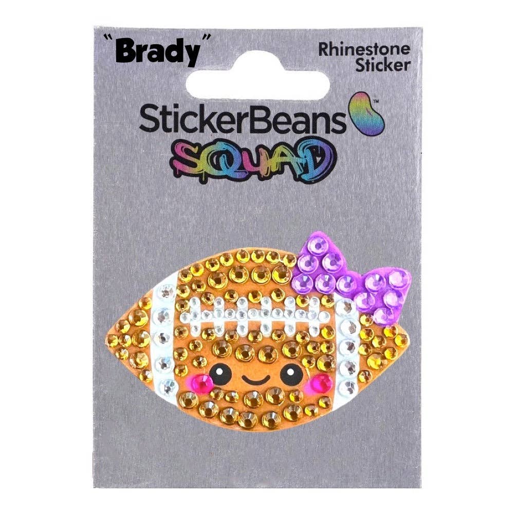 StickerBeans Cute Football 2" Sticker