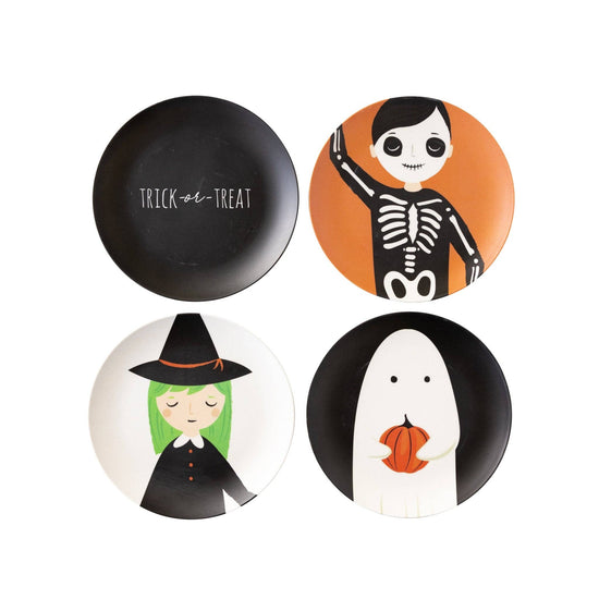 Trick or Treaters Reusable Bamboo Plate Set
