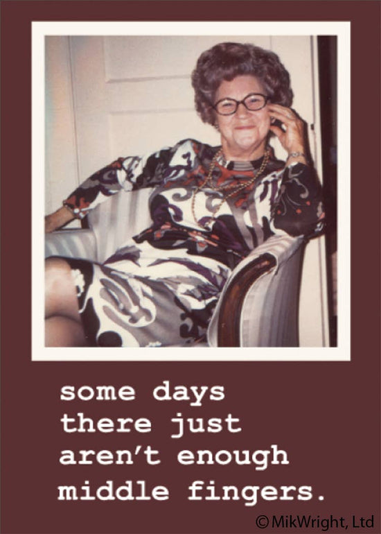 MAGNET: Some days there just aren't enough middle fingers.