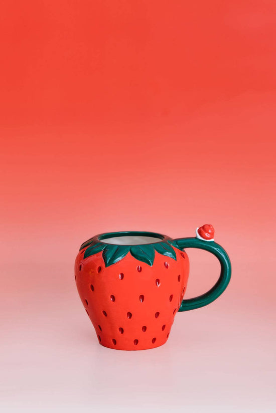 Ceramic Strawberry Mug