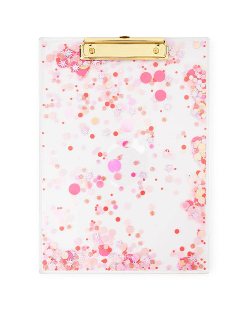 Confetti Clipboard - Pink