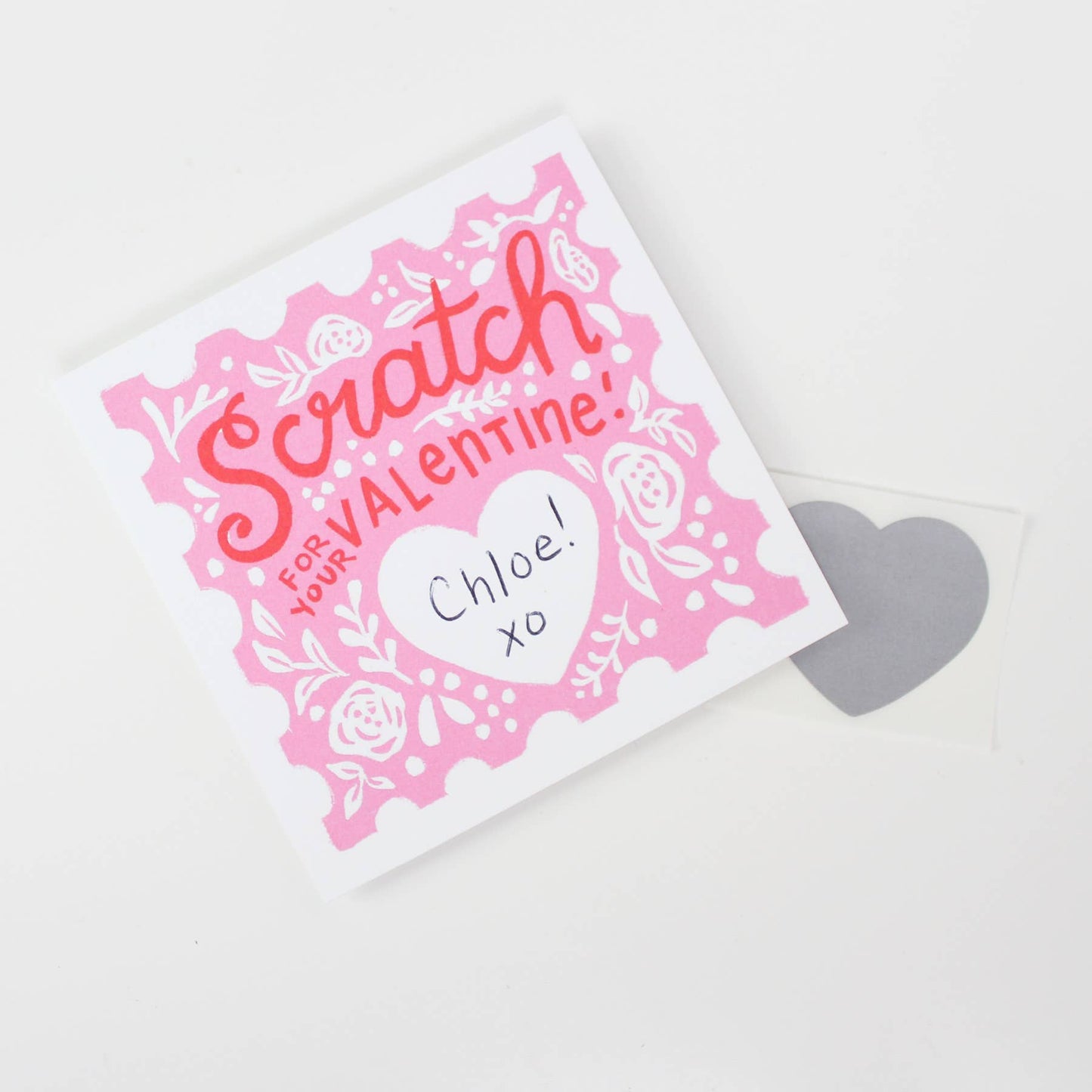 Scratch-off Valentines - Floral