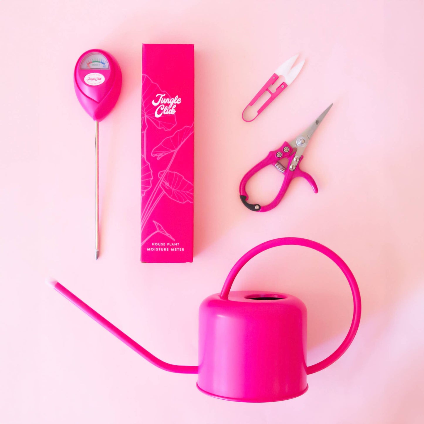 Hot Pink Metal Watering Can