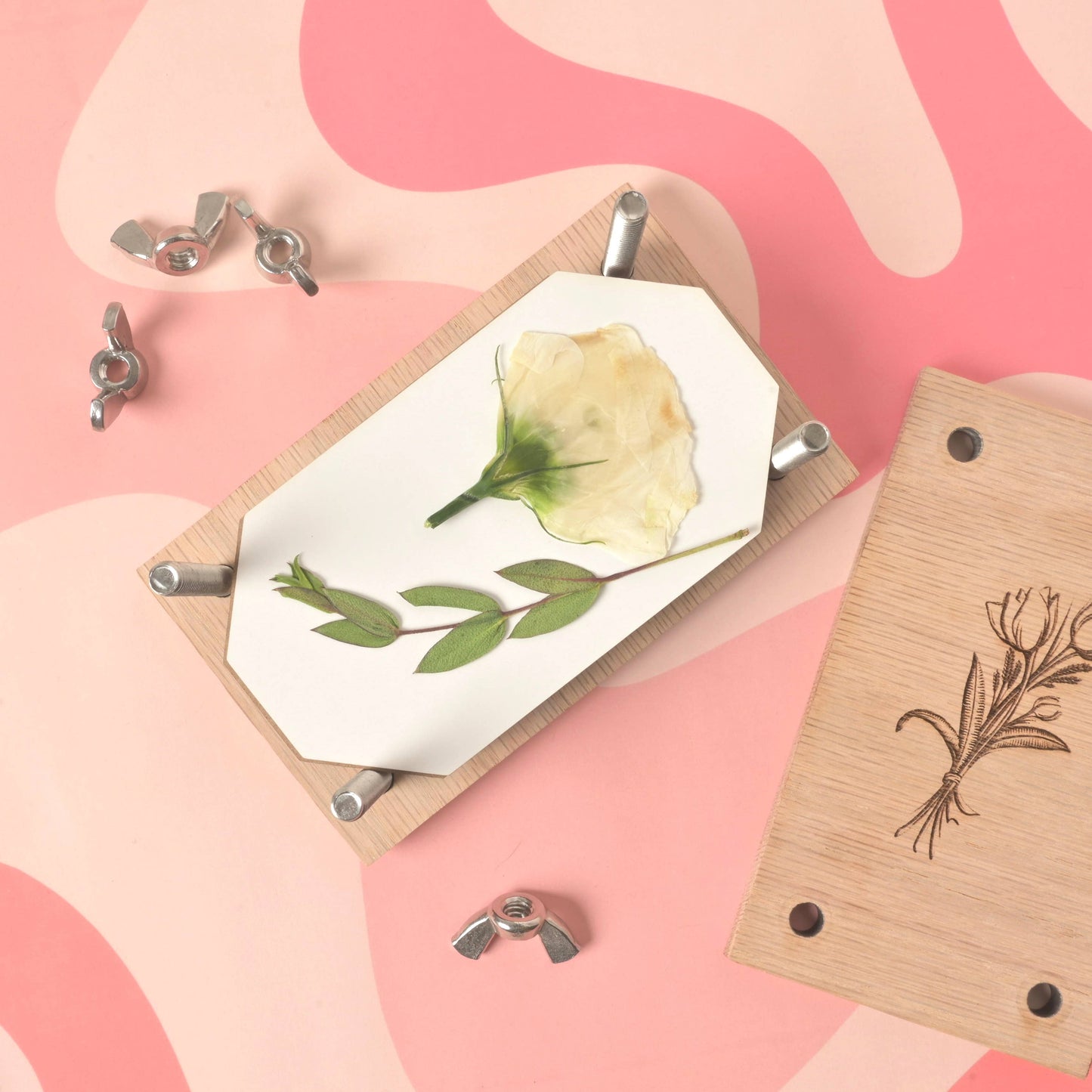 Small Oak Flower Press Kit