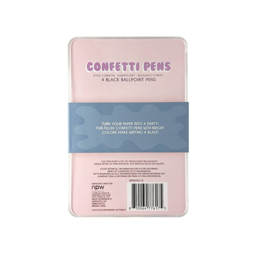 Confetti Pen Set-4 Pack