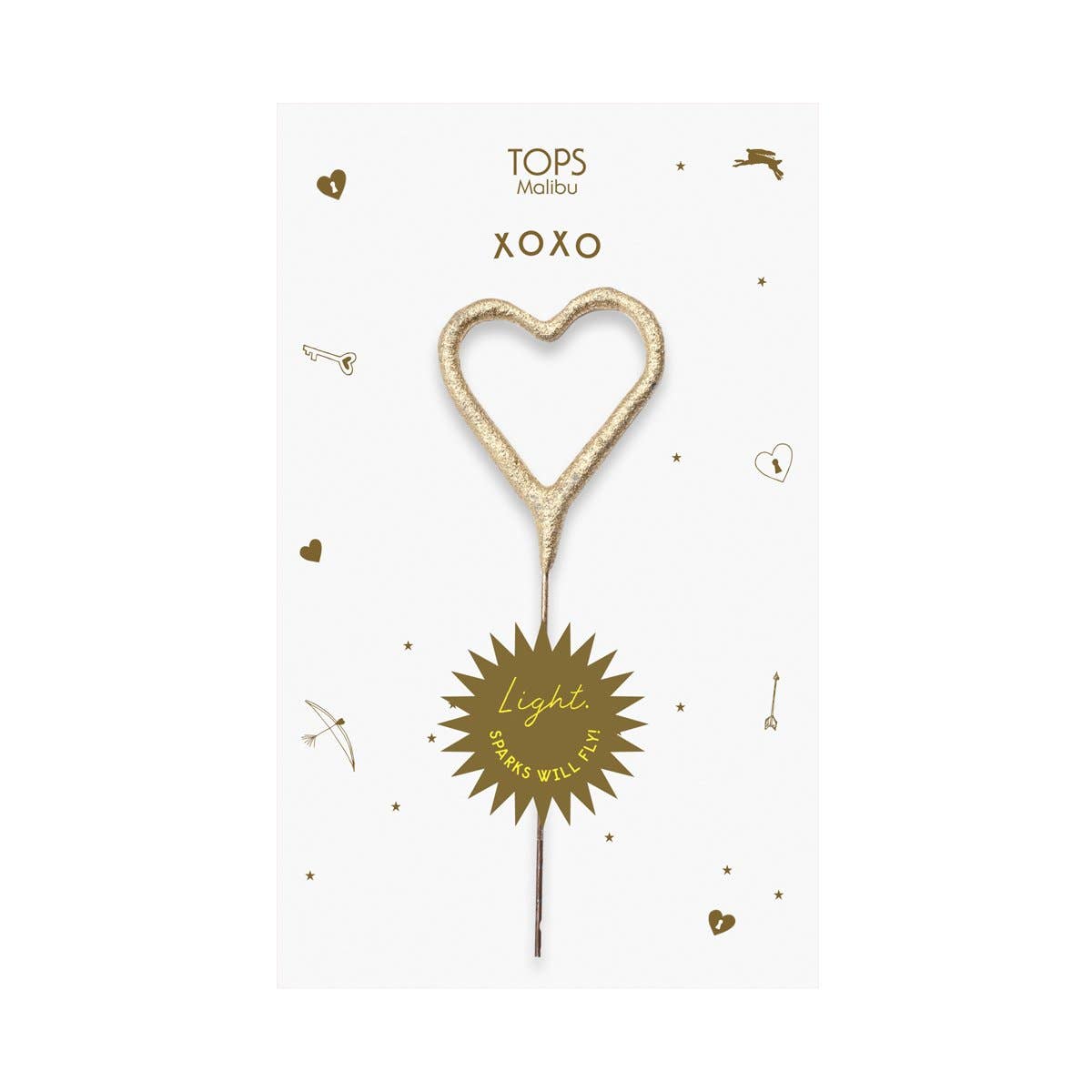 Load image into Gallery viewer, Sparkler Card XO Gold and Rose Gold 4&amp;quot;
