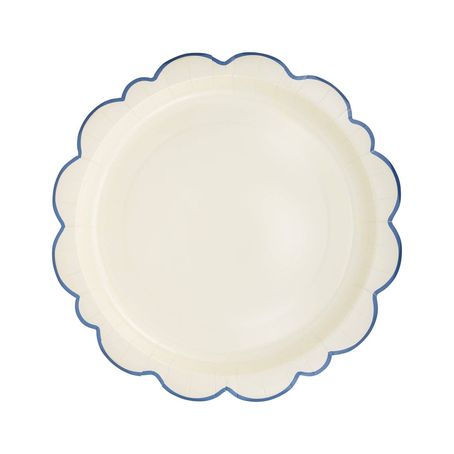 Pembroke Cream with Blue Edge 12" Paper Plates