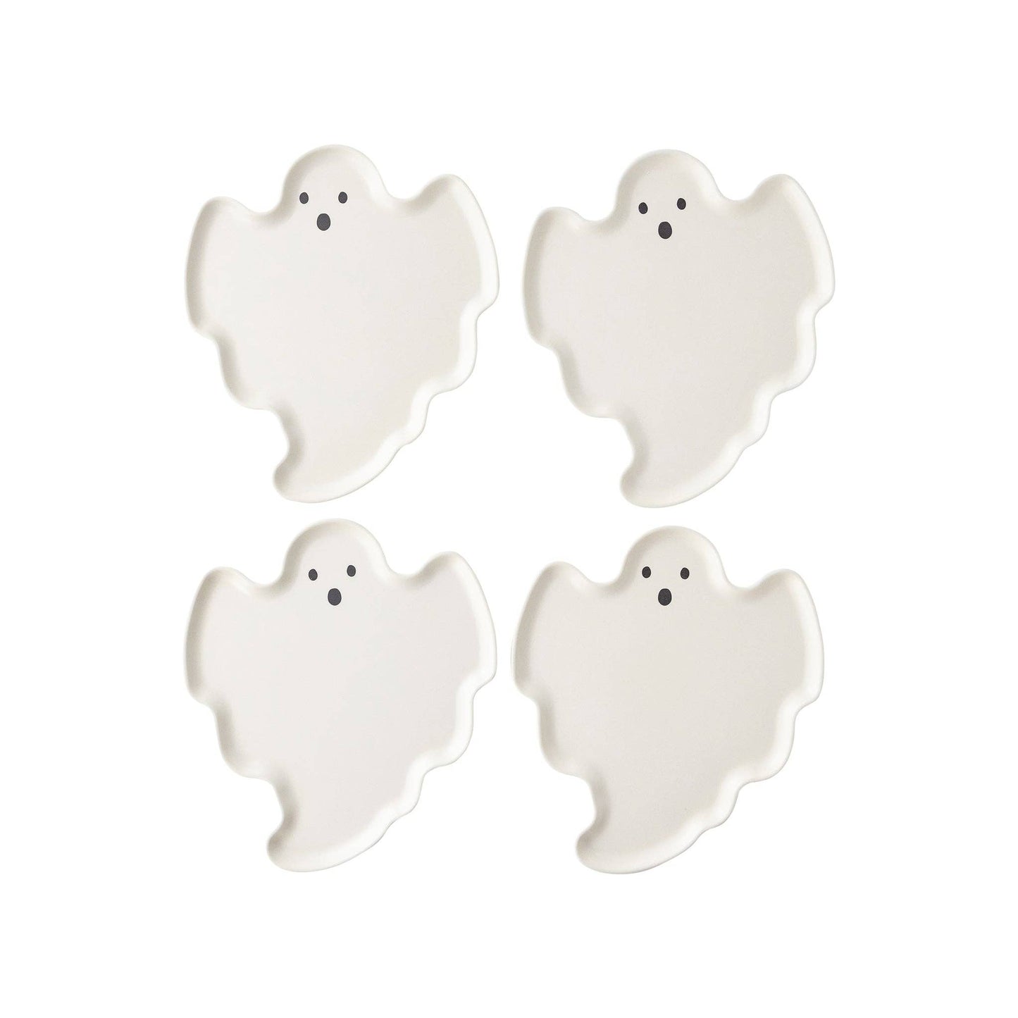 Bamboo Ghost Plates - Set of 4