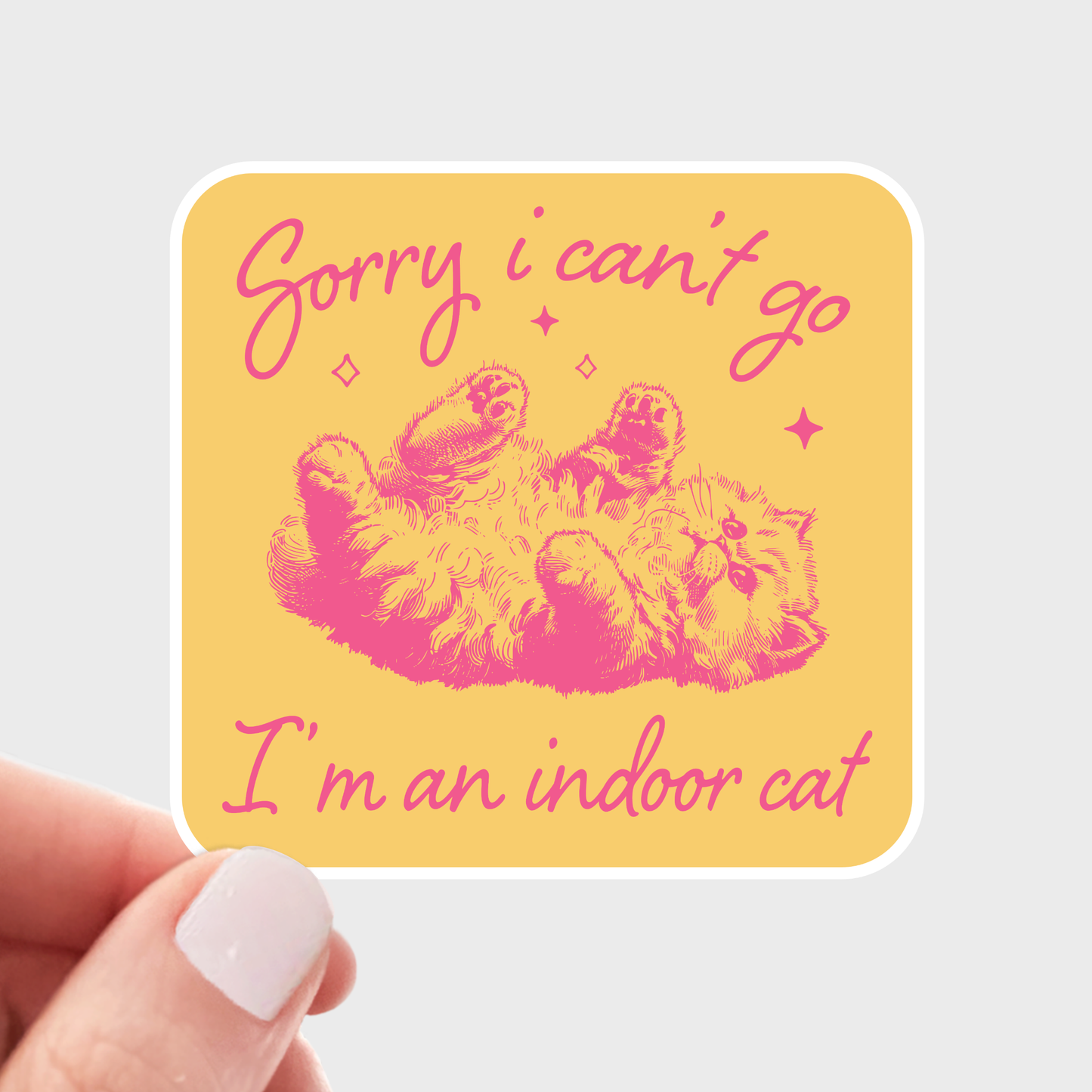 I'm an Indoor Cat Sticker