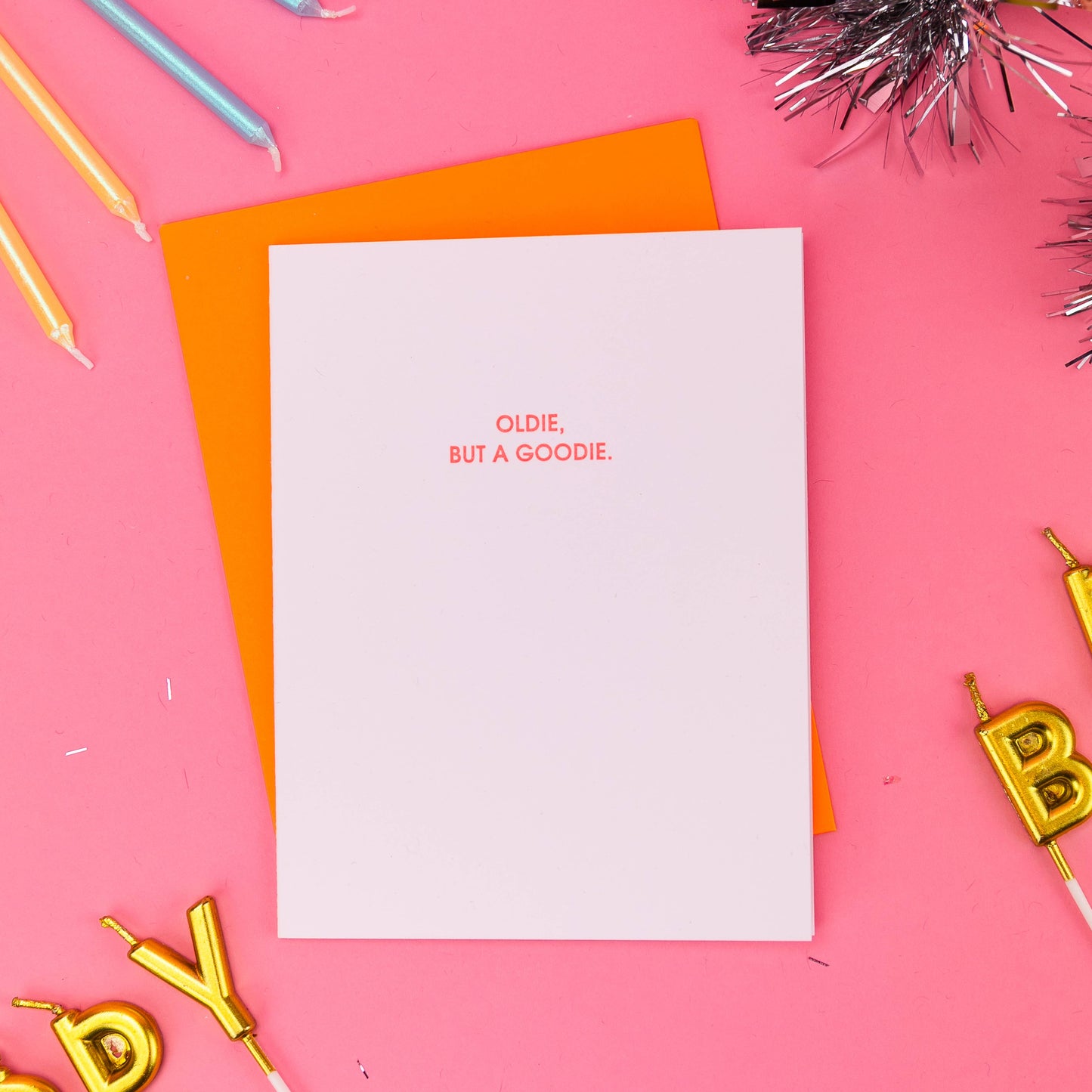 Oldie But a Goodie Letterpress Birthday Card