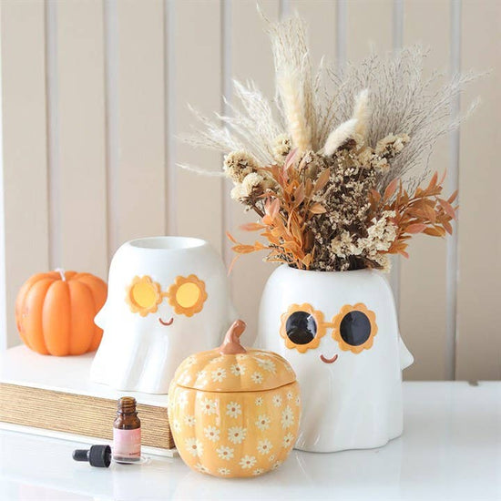 Groovy Ghost Halloween Vase