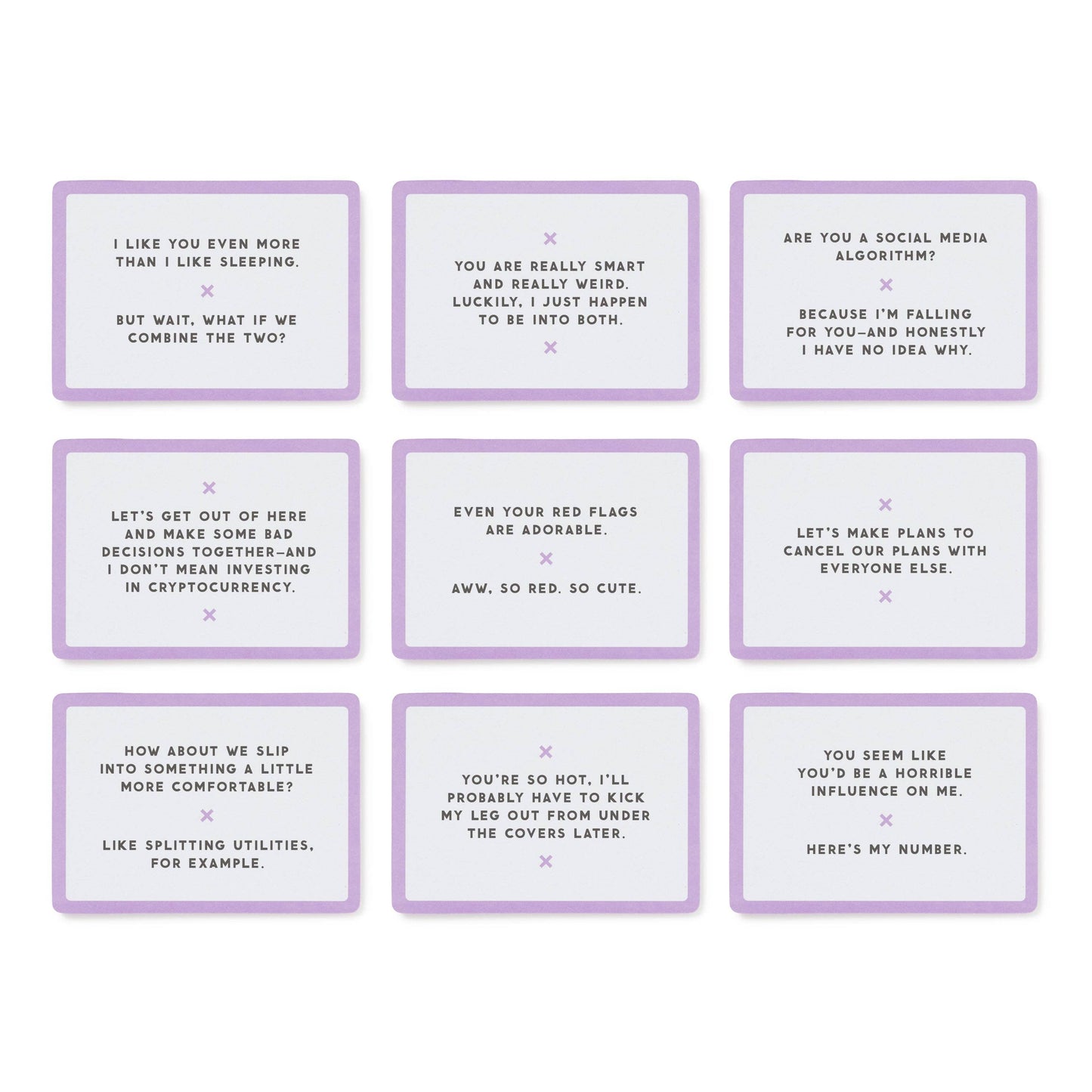Emergency Pick-up Lines Card Set