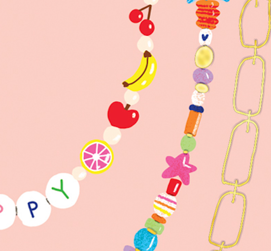 FESTIVAL BEADS Birthday Card