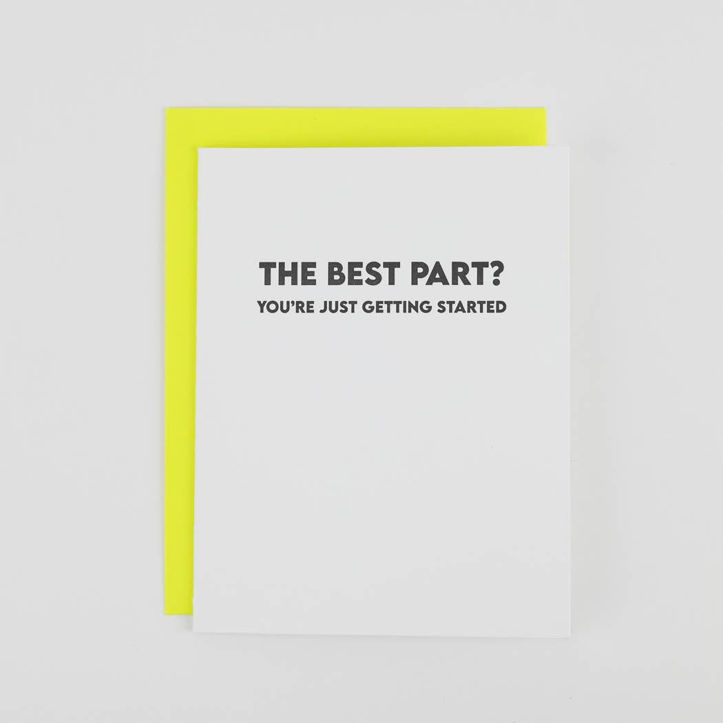 “The Best Part? You’re Just Getting Started” Graduation Card