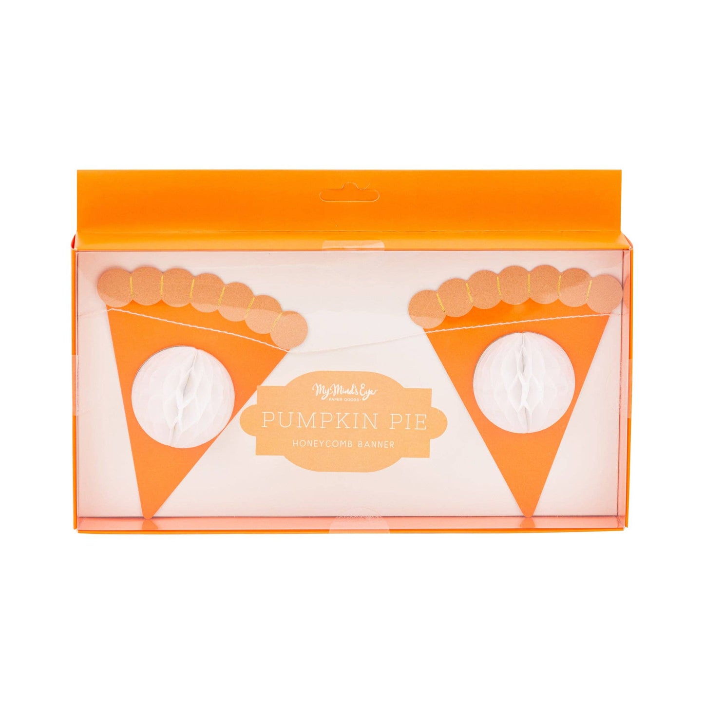 Pumpkin Pie Honeycomb Banner