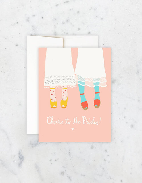 Bride & Bride Dresses Greeting Card