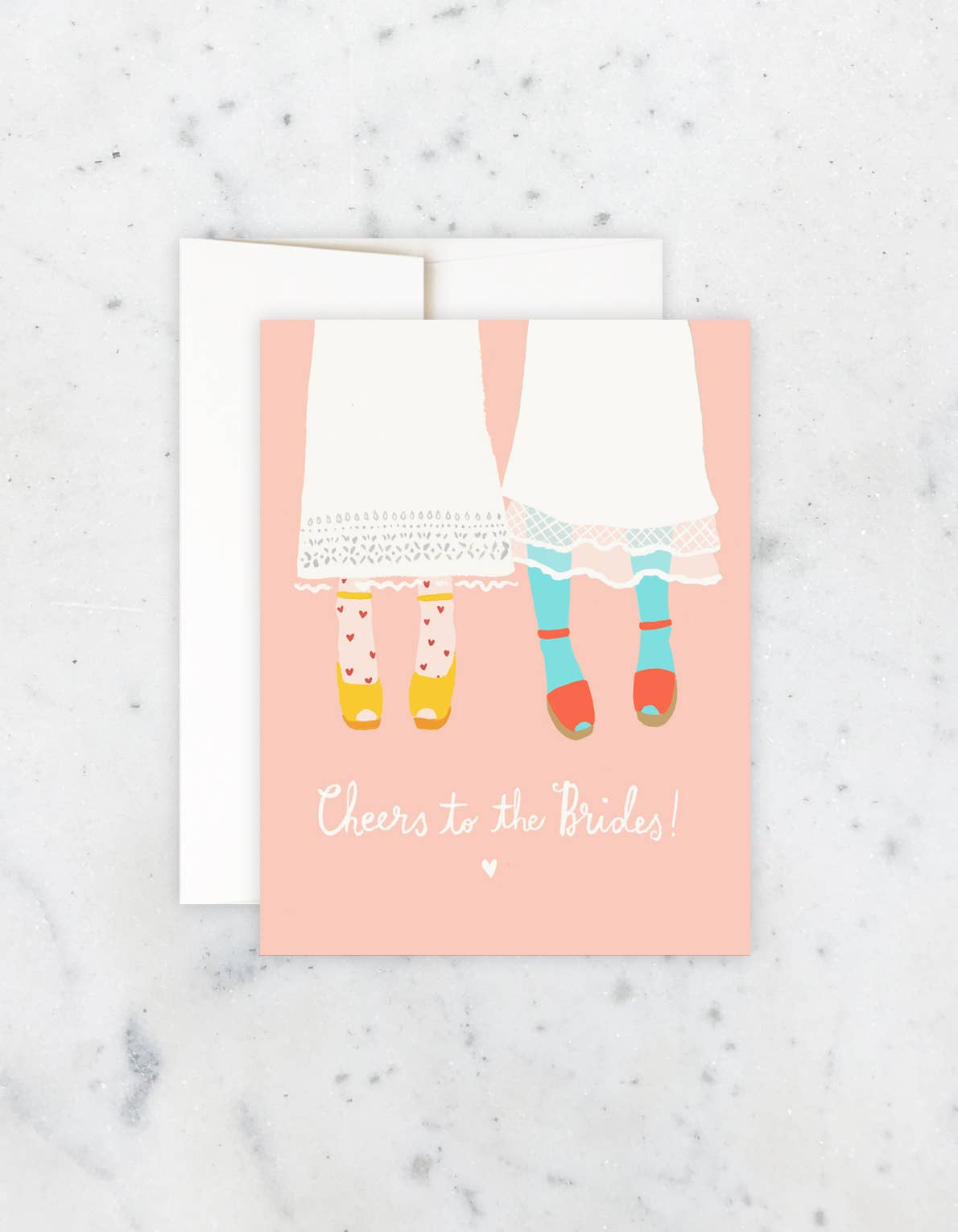Bride & Bride Dresses Greeting Card