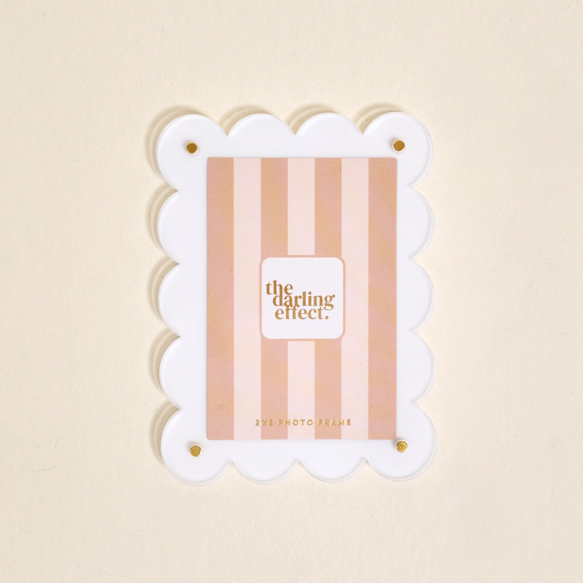 Mini Acrylic Picture Frame Magnet – White