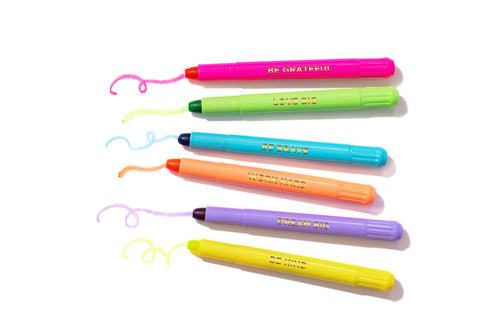 Motivational Wax Highlighters - 6 Piece Set