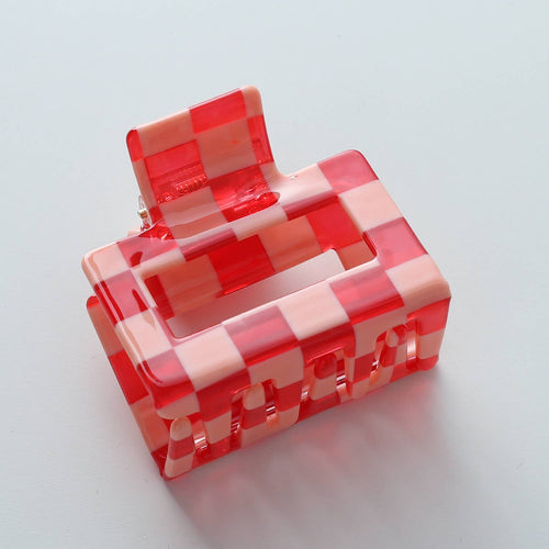 Checkmate Medium Assorted Claw Clips - Red