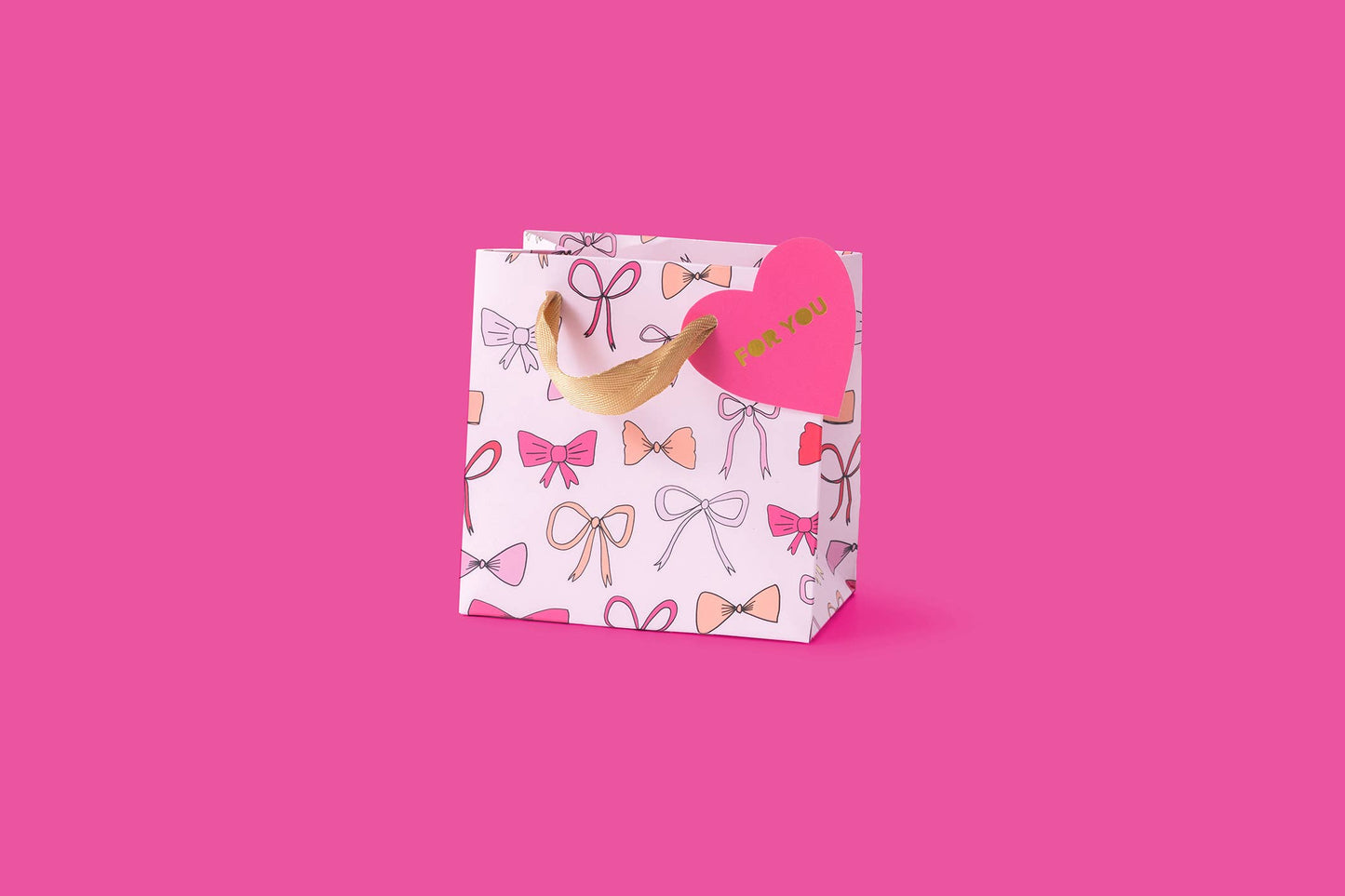 Pink Bows Gift Bags - 3 Sizes