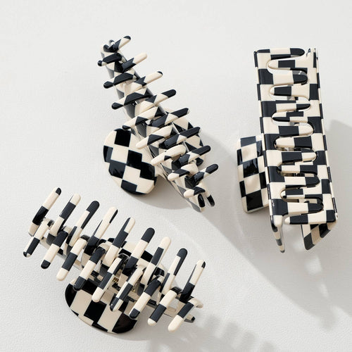 Checkmate Large Assorted Claw Clips - Black
