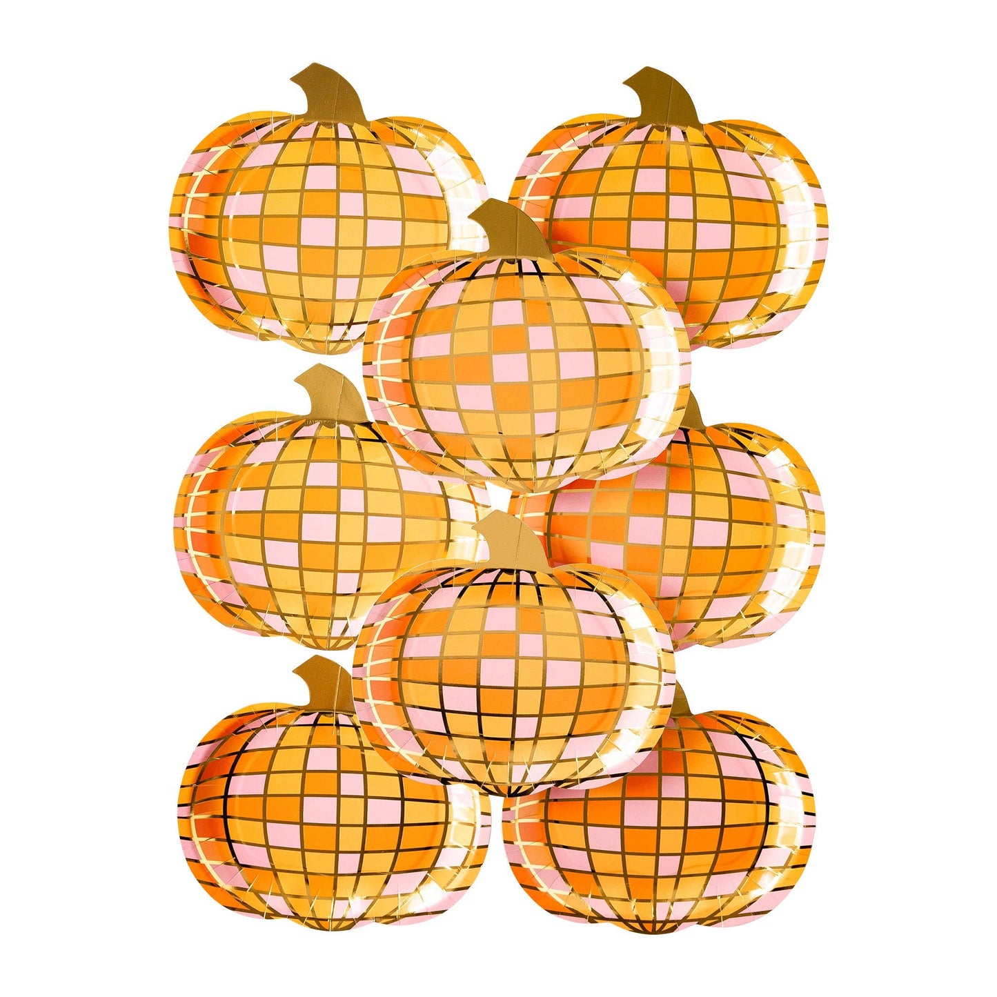 Disco Pumpkin Plates