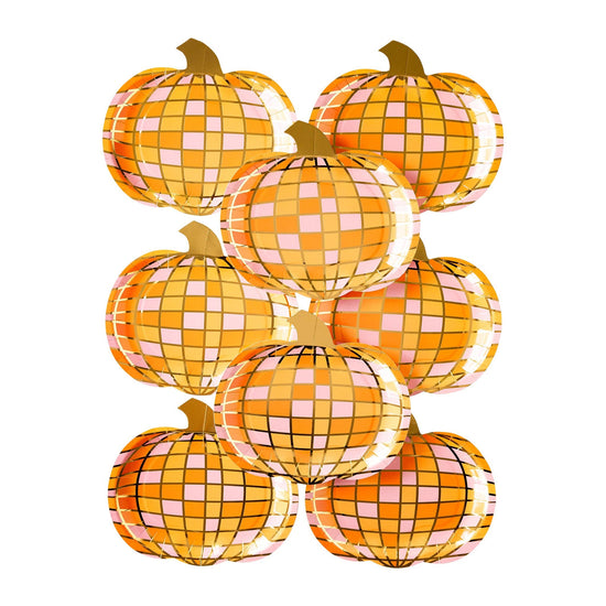 Disco Pumpkin Plates