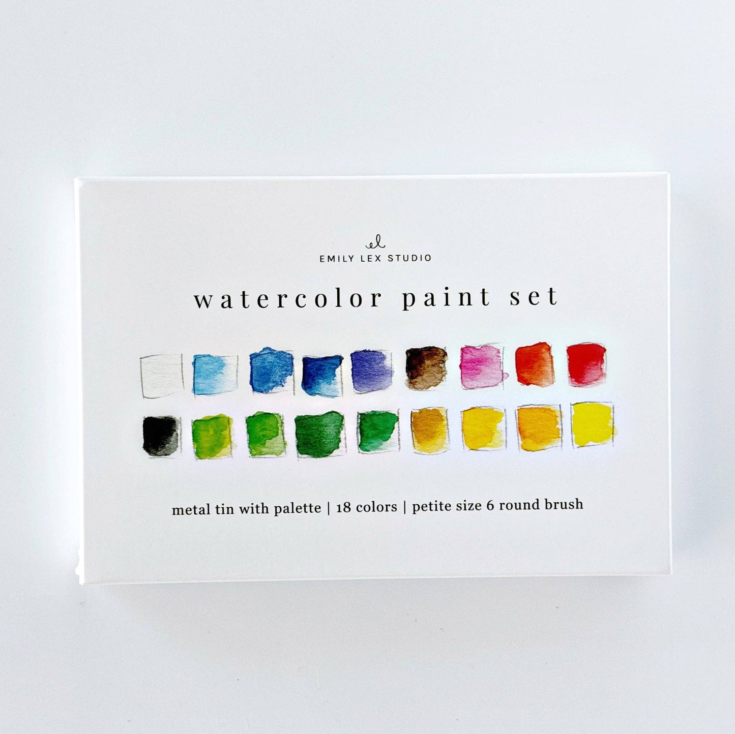 Watercolor Set - 18 Colors with Brush