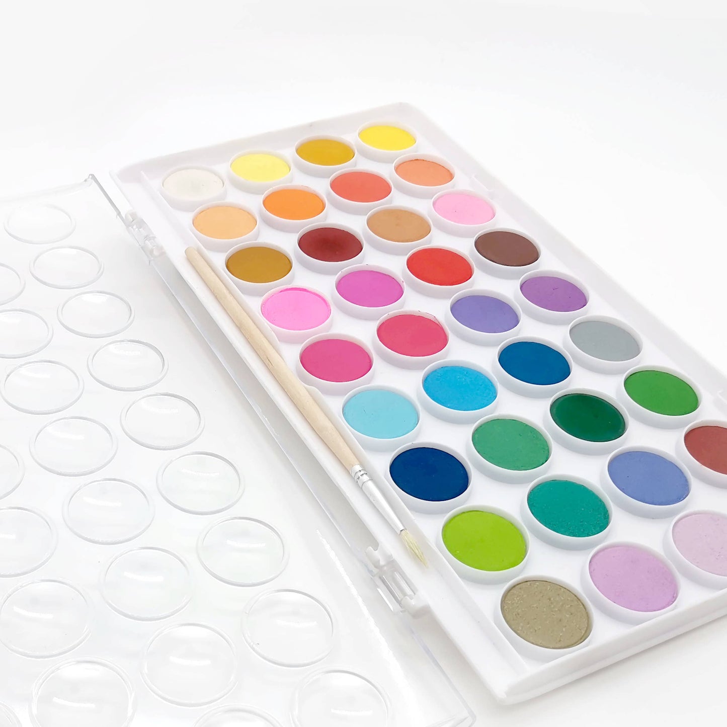 36-Color Watercolor Paint Set with Brush