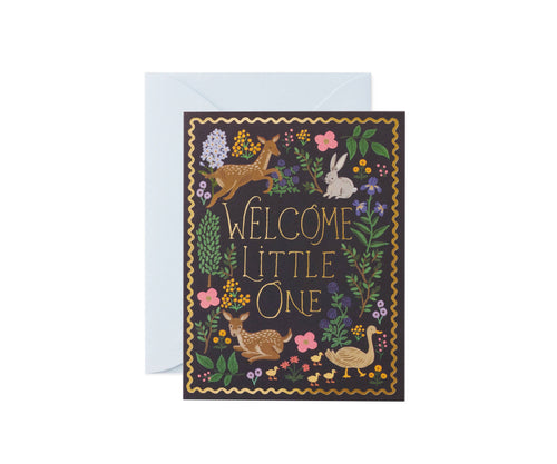 Woodland Welcome Little One Card