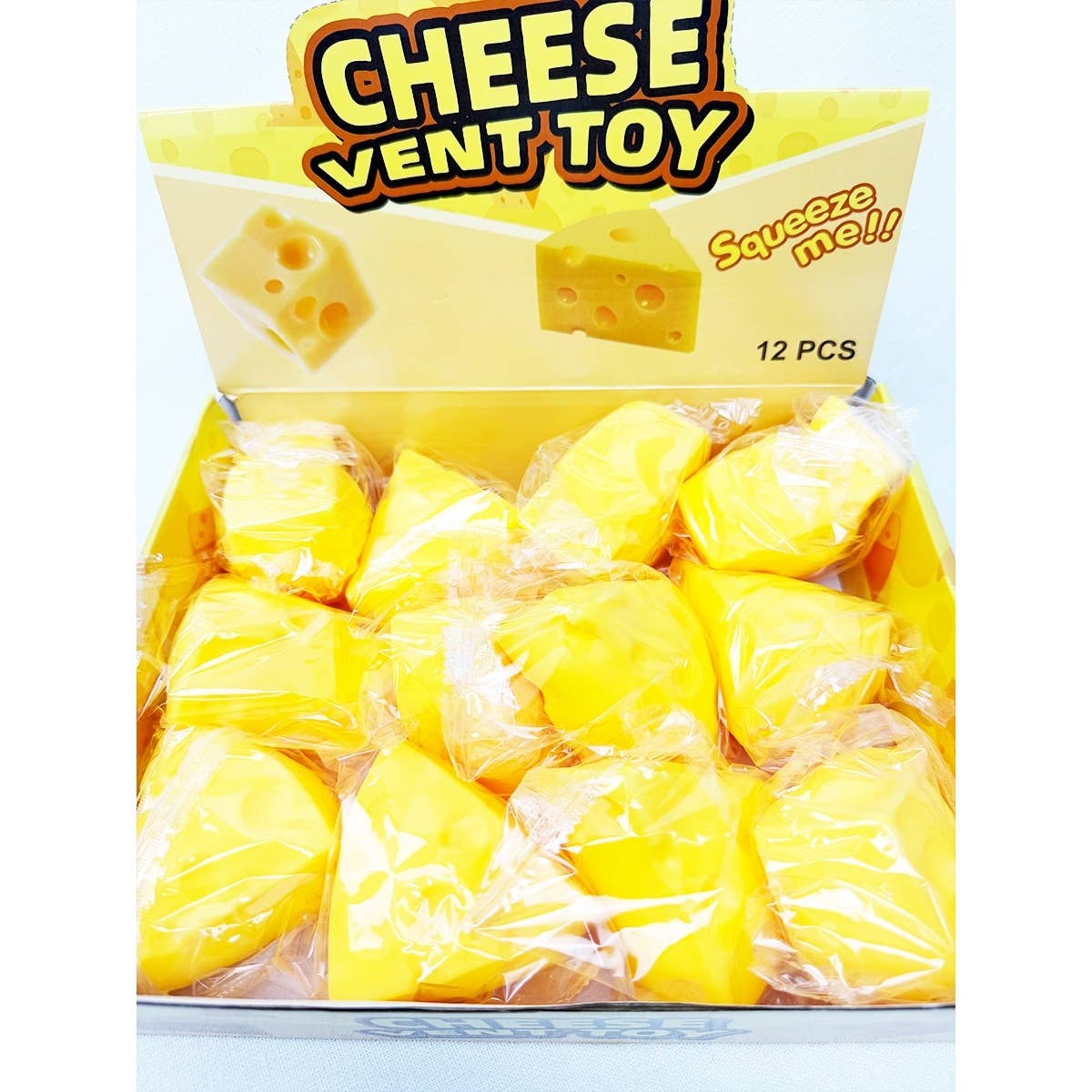 Triangle Cheese Squishy Toy
