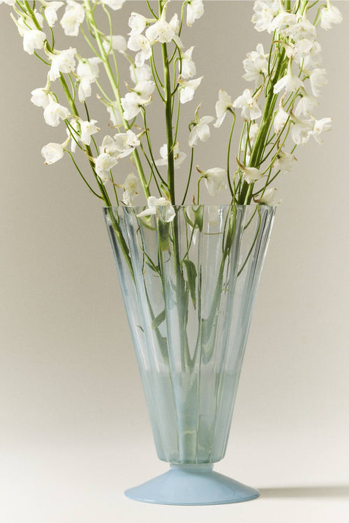 Odette Fluted Glass Vase