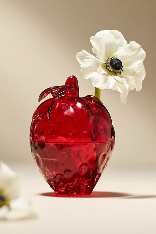 Glass Strawberry Budvase