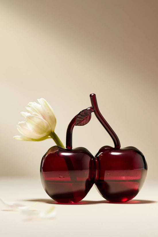 Glass Cherries Budvase